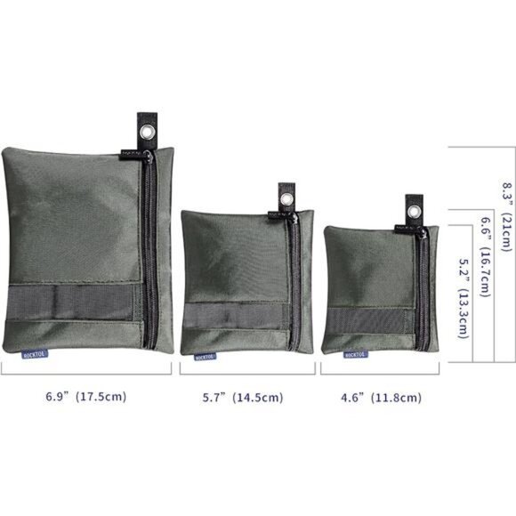 Tool Bags, 3-Pack Water Resistant Utility Zipper Organizer Pouch, 900D Nylon - Picture 4 of 7